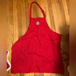 Starbucks red apron